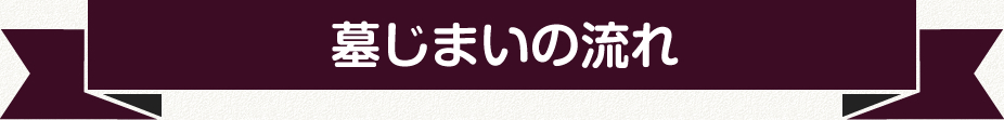 墓じまいの流れ